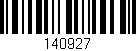 Código de barras (EAN, GTIN, SKU, ISBN): '140927'