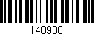 Código de barras (EAN, GTIN, SKU, ISBN): '140930'
