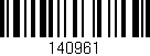 Código de barras (EAN, GTIN, SKU, ISBN): '140961'