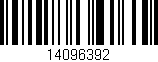 Código de barras (EAN, GTIN, SKU, ISBN): '14096392'