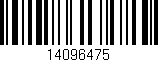 Código de barras (EAN, GTIN, SKU, ISBN): '14096475'