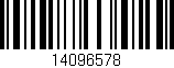 Código de barras (EAN, GTIN, SKU, ISBN): '14096578'