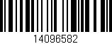 Código de barras (EAN, GTIN, SKU, ISBN): '14096582'