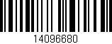 Código de barras (EAN, GTIN, SKU, ISBN): '14096680'