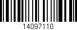 Código de barras (EAN, GTIN, SKU, ISBN): '14097110'