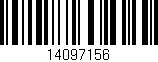 Código de barras (EAN, GTIN, SKU, ISBN): '14097156'