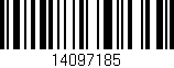 Código de barras (EAN, GTIN, SKU, ISBN): '14097185'