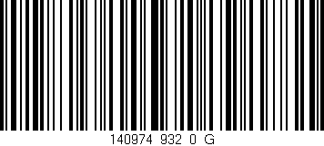 Código de barras (EAN, GTIN, SKU, ISBN): '140974_932_0_G'