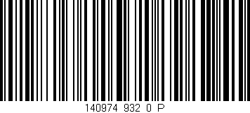 Código de barras (EAN, GTIN, SKU, ISBN): '140974_932_0_P'