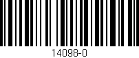 Código de barras (EAN, GTIN, SKU, ISBN): '14098-0'