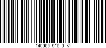 Código de barras (EAN, GTIN, SKU, ISBN): '140983_918_0_M'