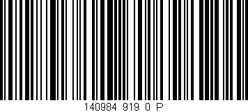 Código de barras (EAN, GTIN, SKU, ISBN): '140984_919_0_P'