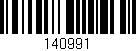 Código de barras (EAN, GTIN, SKU, ISBN): '140991'