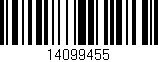 Código de barras (EAN, GTIN, SKU, ISBN): '14099455'