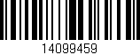 Código de barras (EAN, GTIN, SKU, ISBN): '14099459'