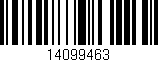 Código de barras (EAN, GTIN, SKU, ISBN): '14099463'