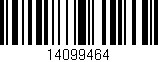 Código de barras (EAN, GTIN, SKU, ISBN): '14099464'