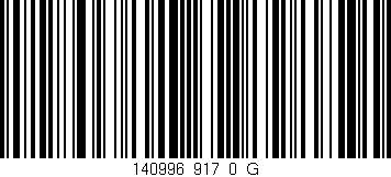 Código de barras (EAN, GTIN, SKU, ISBN): '140996_917_0_G'