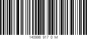 Código de barras (EAN, GTIN, SKU, ISBN): '140996_917_0_M'