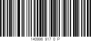 Código de barras (EAN, GTIN, SKU, ISBN): '140996_917_0_P'