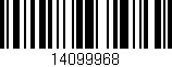 Código de barras (EAN, GTIN, SKU, ISBN): '14099968'