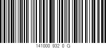 Código de barras (EAN, GTIN, SKU, ISBN): '141000_932_0_G'