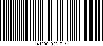 Código de barras (EAN, GTIN, SKU, ISBN): '141000_932_0_M'