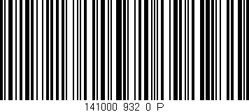 Código de barras (EAN, GTIN, SKU, ISBN): '141000_932_0_P'