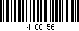 Código de barras (EAN, GTIN, SKU, ISBN): '14100156'