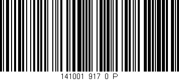 Código de barras (EAN, GTIN, SKU, ISBN): '141001_917_0_P'