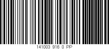 Código de barras (EAN, GTIN, SKU, ISBN): '141003_916_0_PP'