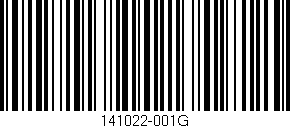 Código de barras (EAN, GTIN, SKU, ISBN): '141022-001G'