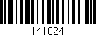 Código de barras (EAN, GTIN, SKU, ISBN): '141024'