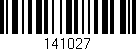 Código de barras (EAN, GTIN, SKU, ISBN): '141027'