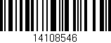 Código de barras (EAN, GTIN, SKU, ISBN): '14108546'