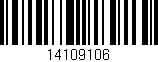 Código de barras (EAN, GTIN, SKU, ISBN): '14109106'