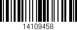Código de barras (EAN, GTIN, SKU, ISBN): '14109458'