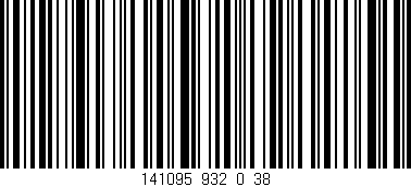 Código de barras (EAN, GTIN, SKU, ISBN): '141095_932_0_38'