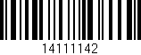Código de barras (EAN, GTIN, SKU, ISBN): '14111142'