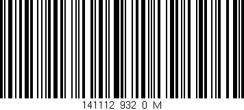 Código de barras (EAN, GTIN, SKU, ISBN): '141112_932_0_M'