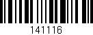 Código de barras (EAN, GTIN, SKU, ISBN): '141116'