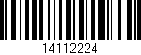 Código de barras (EAN, GTIN, SKU, ISBN): '14112224'