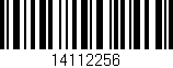 Código de barras (EAN, GTIN, SKU, ISBN): '14112256'