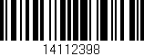 Código de barras (EAN, GTIN, SKU, ISBN): '14112398'