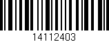 Código de barras (EAN, GTIN, SKU, ISBN): '14112403'