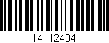 Código de barras (EAN, GTIN, SKU, ISBN): '14112404'