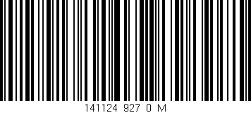 Código de barras (EAN, GTIN, SKU, ISBN): '141124_927_0_M'