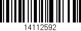 Código de barras (EAN, GTIN, SKU, ISBN): '14112592'