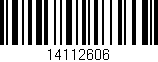 Código de barras (EAN, GTIN, SKU, ISBN): '14112606'