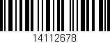 Código de barras (EAN, GTIN, SKU, ISBN): '14112678'